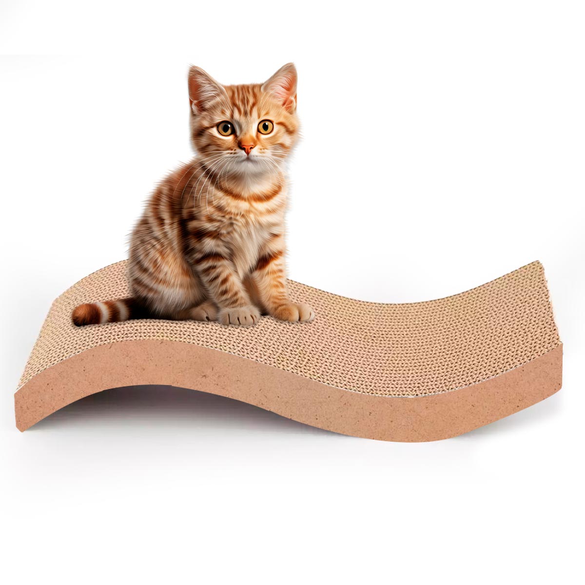 Rascador Gatos Anti Estrés Cartón Corrugado MCTK01- Ms - Imagen 4